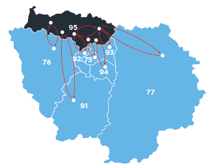 Carte IDF PAM95